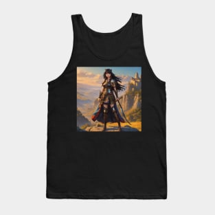 Ancient Turkish Woman Warrior (ABAKAY) Tank Top